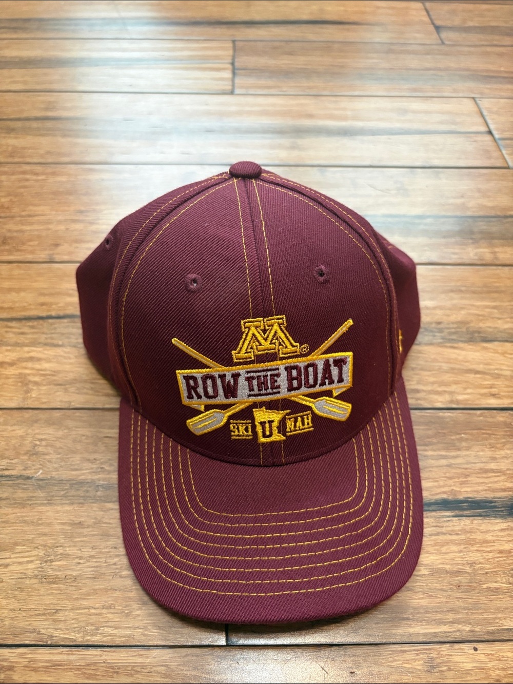 'Row the Boat' Snapback University of Minnesota Gophers Maroon Zephyr Hat Cap